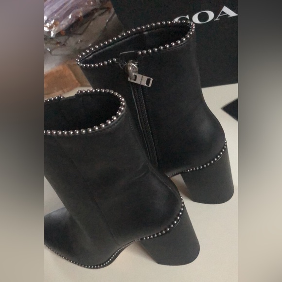 Coach Drea Beadchain Genuine Leather Boots - Picture 5 of 10